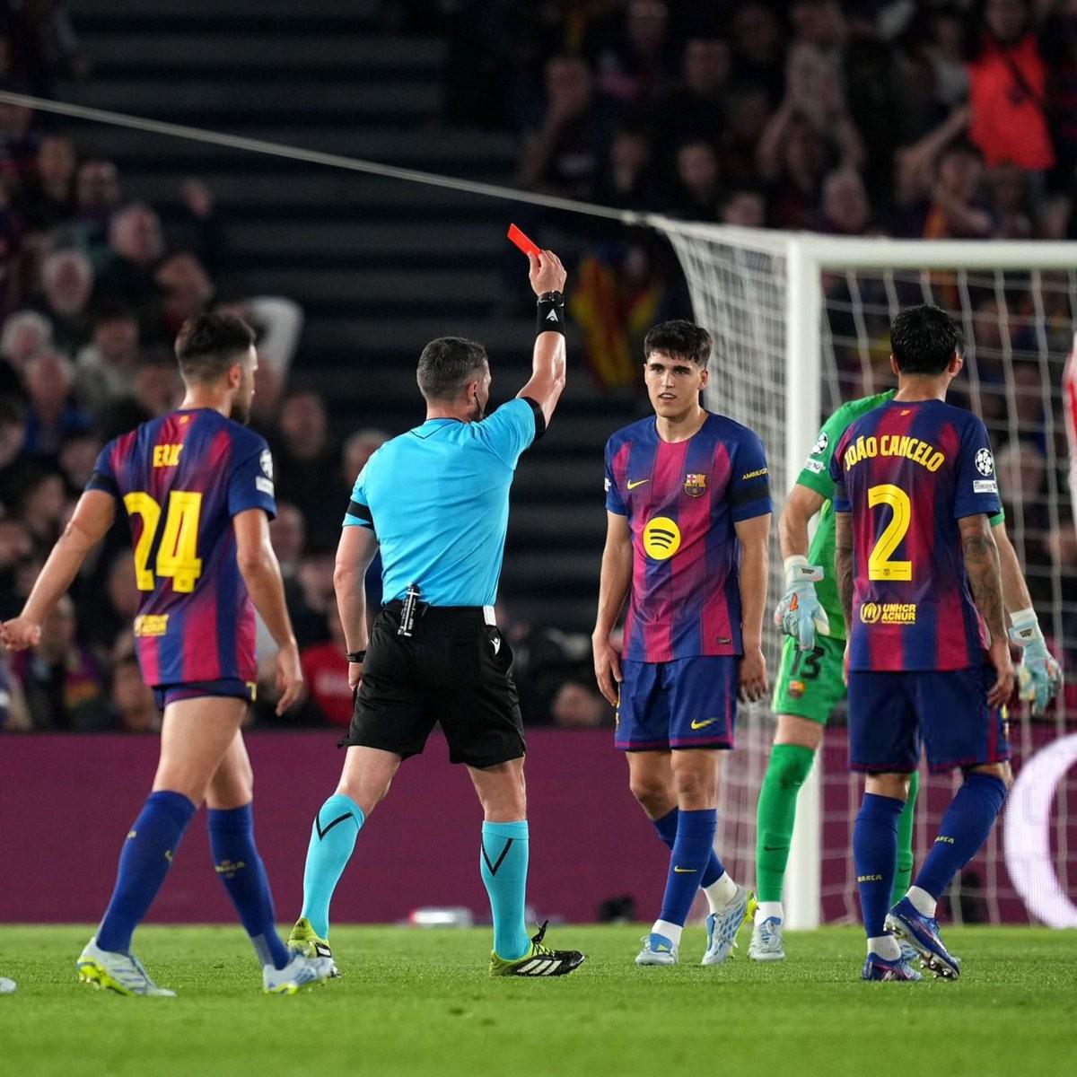 kaiyun-欧冠近10个赛季巴萨吃到12张红牌,同期所有球队最多